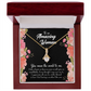 To My Grandmother Grandma is Giving Alluring Ribbon Necklace Message Card-Express Your Love Gifts