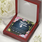 To My Grandmother Grandma Love Alluring Ribbon Necklace Message Card-Express Your Love Gifts