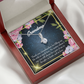 To My Grandmother Grandma Part of Me Alluring Ribbon Necklace Message Card-Express Your Love Gifts