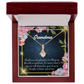 To My Grandmother Grandma Part of Me Alluring Ribbon Necklace Message Card-Express Your Love Gifts