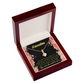 To My Grandmother Grandma World Alluring Ribbon Necklace Message Card-Express Your Love Gifts