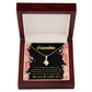 To My Grandmother Grandma World Alluring Ribbon Necklace Message Card-Express Your Love Gifts