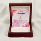 To My Grandmother Great Grandma Alluring Ribbon Necklace Message Card-Express Your Love Gifts