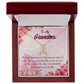 To My Grandmother Great Grandma Alluring Ribbon Necklace Message Card-Express Your Love Gifts