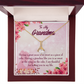 To My Grandmother Great Grandma Alluring Ribbon Necklace Message Card-Express Your Love Gifts