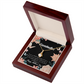 To My Grandmother Mother's Day Grandson Alluring Ribbon Necklace Message Card-Express Your Love Gifts