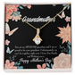 To My Grandmother Mother's Day Grandson Alluring Ribbon Necklace Message Card-Express Your Love Gifts
