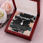 To My Grandmother Mother's Day Grandson Alluring Ribbon Necklace Message Card-Express Your Love Gifts
