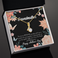 To My Grandmother Mother's Day Grandson Alluring Ribbon Necklace Message Card-Express Your Love Gifts