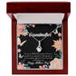 To My Grandmother Mother's Day Grandson Alluring Ribbon Necklace Message Card-Express Your Love Gifts