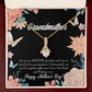 To My Grandmother Mother's Day Grandson Alluring Ribbon Necklace Message Card-Express Your Love Gifts