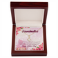 To My Grandmother Mothers Day Gift from Granddaughter Alluring Ribbon Necklace Message Card-Express Your Love Gifts