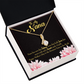 To My Grandmother Nana Gfit Alluring Ribbon Necklace Message Card-Express Your Love Gifts