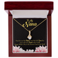 To My Grandmother Nana Gfit Alluring Ribbon Necklace Message Card-Express Your Love Gifts