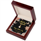 To My Grandmother Sweetest Grandma Alluring Ribbon Necklace Message Card-Express Your Love Gifts