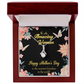 To My Grandmother Sweetest Grandma Alluring Ribbon Necklace Message Card-Express Your Love Gifts