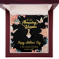 To My Grandmother Sweetest Grandma Alluring Ribbon Necklace Message Card-Express Your Love Gifts
