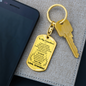 To My Grandson Capable Of Achieving Keychain Stainless Steel or 18k Gold Dog Tag Keyring-Express Your Love Gifts