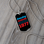 To My Husband Amazing Husband Since 1977 Necklace Stainless Steel or 18k Gold Dog Tag 24" Chain-Express Your Love Gifts
