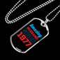 To My Husband Amazing Husband Since 1977 Necklace Stainless Steel or 18k Gold Dog Tag 24" Chain-Express Your Love Gifts