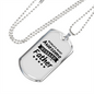 To My Husband Awesome Husband and Father Necklace Stainless Steel or 18k Gold Dog Tag 24" Chain-Express Your Love Gifts