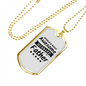 To My Husband Awesome Husband and Father Necklace Stainless Steel or 18k Gold Dog Tag 24" Chain-Express Your Love Gifts