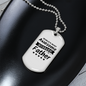 To My Husband Awesome Husband and Father Necklace Stainless Steel or 18k Gold Dog Tag 24" Chain-Express Your Love Gifts