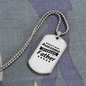 To My Husband Awesome Husband and Father Necklace Stainless Steel or 18k Gold Dog Tag 24" Chain-Express Your Love Gifts