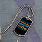 To My Husband Awesome Husband Father Necklace Stainless Steel or 18k Gold Dog Tag 24" Chain-Express Your Love Gifts