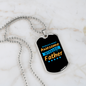 To My Husband Awesome Husband Father Necklace Stainless Steel or 18k Gold Dog Tag 24" Chain-Express Your Love Gifts