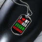 To My Husband Badass Vegan Husband Necklace Stainless Steel or 18k Gold Dog Tag 24" Chain-Express Your Love Gifts