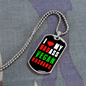 To My Husband Badass Vegan Husband Necklace Stainless Steel or 18k Gold Dog Tag 24" Chain-Express Your Love Gifts
