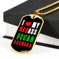 To My Husband Badass Vegan Husband Necklace Stainless Steel or 18k Gold Dog Tag 24" Chain-Express Your Love Gifts