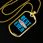 To My Husband Best Husband Ever Necklace Stainless Steel or 18k Gold Dog Tag 24" Chain-Express Your Love Gifts