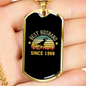 To My Husband Best Husband Since 1988 Necklace Stainless Steel or 18k Gold Dog Tag 24" Chain-Express Your Love Gifts