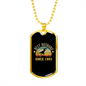 To My Husband Best Husband Since 1993 Necklace Stainless Steel or 18k Gold Dog Tag 24" Chain-Express Your Love Gifts