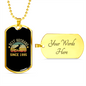 To My Husband Best Husband Since 1995 Necklace Stainless Steel or 18k Gold Dog Tag 24" Chain-Express Your Love Gifts
