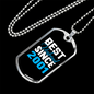 To My Husband Best Husband Since 2001 Plain Necklace Stainless Steel or 18k Gold Dog Tag 24" Chain-Express Your Love Gifts