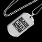 To My Husband Black Wives Matter Necklace Stainless Steel or 18k Gold Dog Tag 24" Chain-Express Your Love Gifts