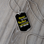 To My Husband Blessed by God Protected by Both Necklace Stainless Steel or 18k Gold Dog Tag 24" Chain-Express Your Love Gifts