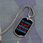 To My Husband Blessed By God Spoiled By Husband Necklace Stainless Steel or 18k Gold Dog Tag 24" Chain-Express Your Love Gifts