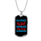 To My Husband Blessed By God Spoiled By Husband Necklace Stainless Steel or 18k Gold Dog Tag 24" Chain-Express Your Love Gifts