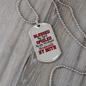To My Husband Blessed Spoiled Protected by Husband Necklace Stainless Steel or 18k Gold Dog Tag 24" Chain-Express Your Love Gifts