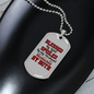 To My Husband Blessed Spoiled Protected by Husband Necklace Stainless Steel or 18k Gold Dog Tag 24" Chain-Express Your Love Gifts