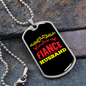 To My Husband Boyfriend Fiance Husband Necklace Stainless Steel or 18k Gold Dog Tag 24" Chain-Express Your Love Gifts