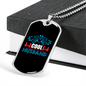 To My Husband Cool Husband Necklace Stainless Steel or 18k Gold Dog Tag 24" Chain-Express Your Love Gifts