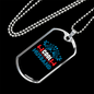 To My Husband Cool Husband Necklace Stainless Steel or 18k Gold Dog Tag 24" Chain-Express Your Love Gifts
