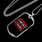 To My Husband Couples Play Boardgames Necklace Stainless Steel or 18k Gold Dog Tag 24" Chain-Express Your Love Gifts
