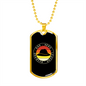 To My Husband Dad Hero Legend Husband Necklace Stainless Steel or 18k Gold Dog Tag 24" Chain-Express Your Love Gifts