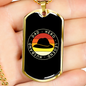 To My Husband Dad Hero Legend Husband Necklace Stainless Steel or 18k Gold Dog Tag 24" Chain-Express Your Love Gifts